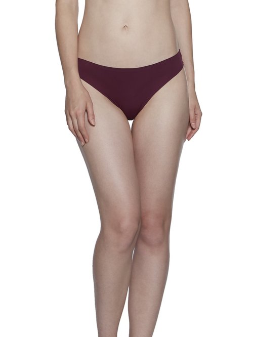 Wunderlove by Westside Burgundy Claret Lace Briefs Price in India