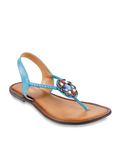 Metro Sky Blue Sling Back Sandals Price in India