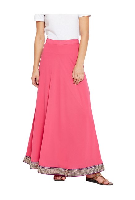 MEEE Pink A-Line Skirt Price in India