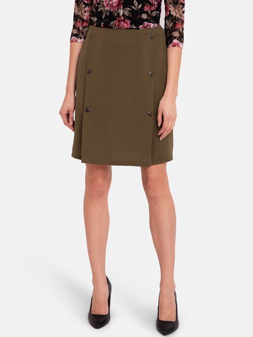 Kazo Olive Above knee Skirt Price in India