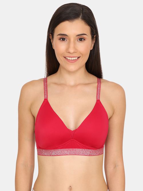 Zivame Pink Non Wired Padded T-Shirt Bra Price in India