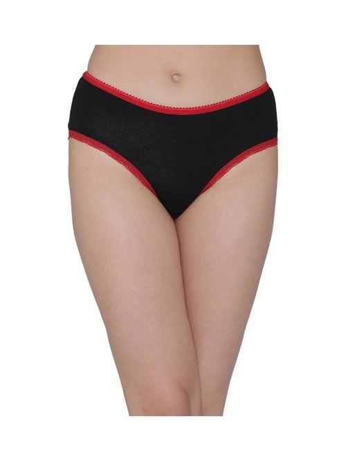 Clovia Black Hipster Panty Price in India