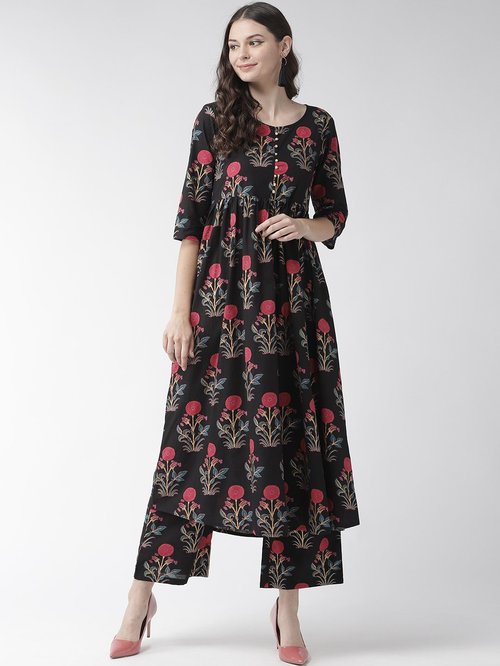 black floral kurtis