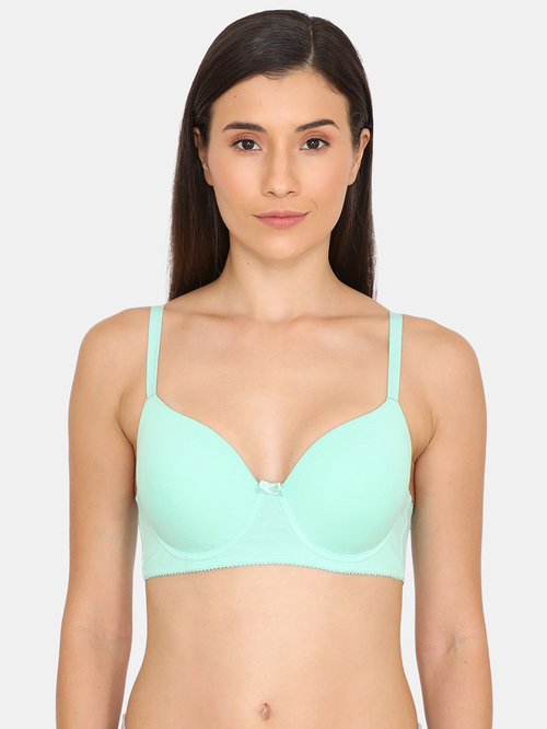 Zivame Mint Under Wired Padded T-Shirt Bra Price in India