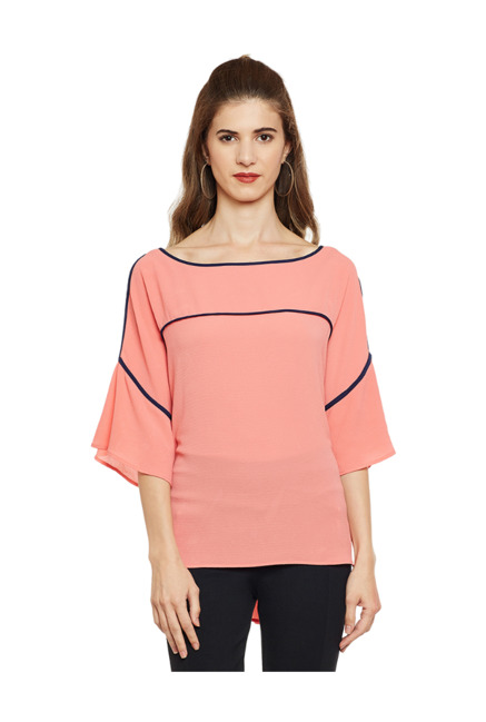 Latin Quarters Coral Textured Top Price in India