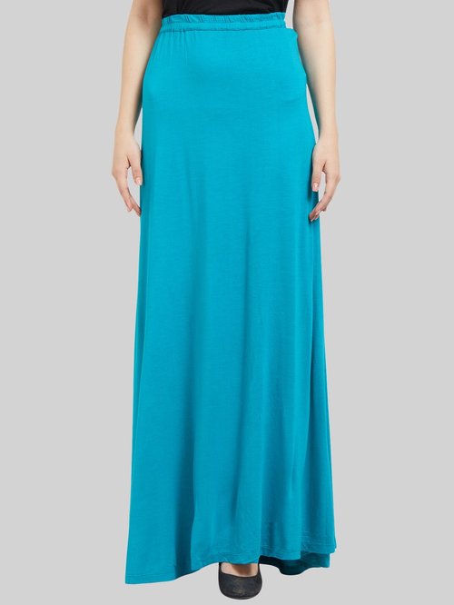 109 F Blue Mid Rise Maxi Skirt Price in India