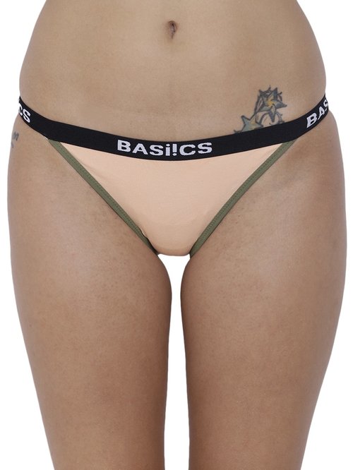 BASIICS by La Intimo Beige Bikini Panty Price in India