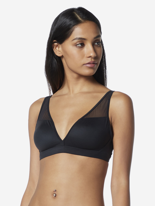Wunderlove by Westside Black Supersoft Non-Padded Bra Price in India