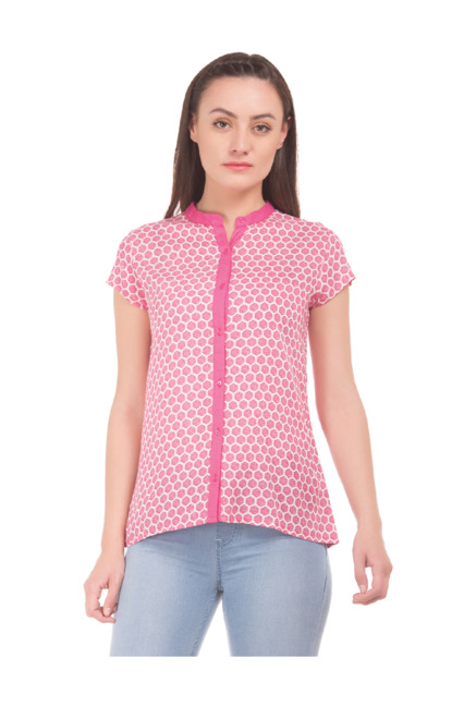 Cherokee By Unlimited  Pink Printed Top Price in India