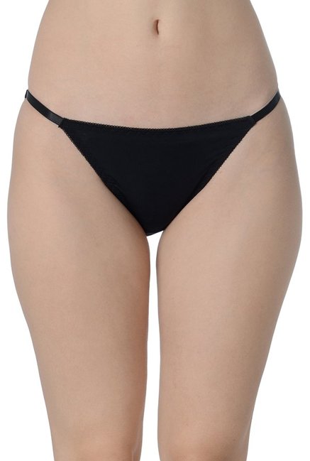 Da Intimo Black Nylon Thong Panty Price in India