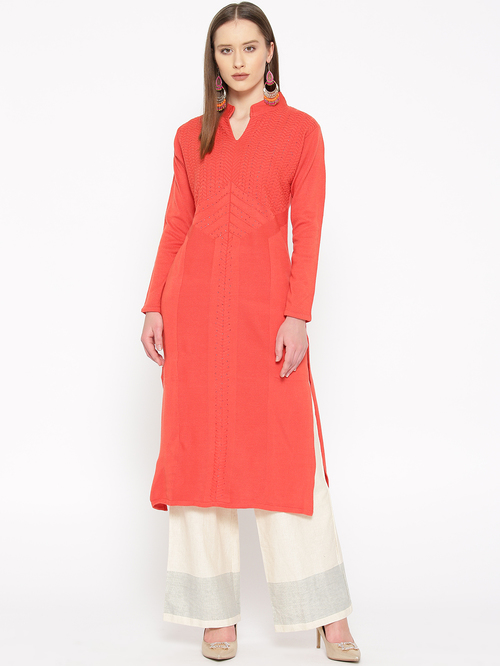 Cayman Coral Embellished Kurta Price in India