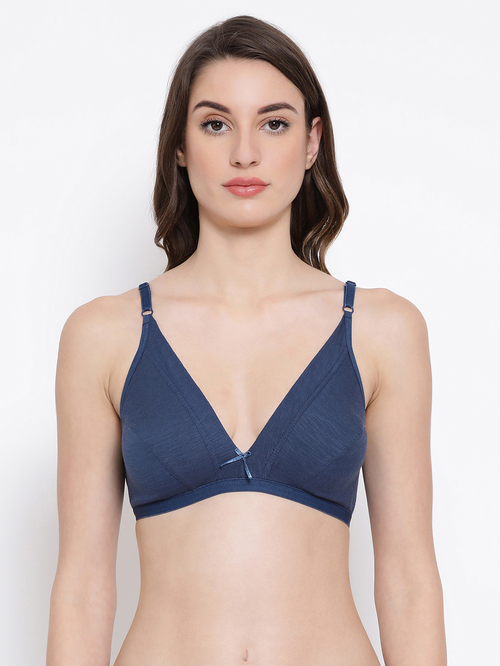 Clovia Blue Non Wired Non Padded Everyday Bra Price in India