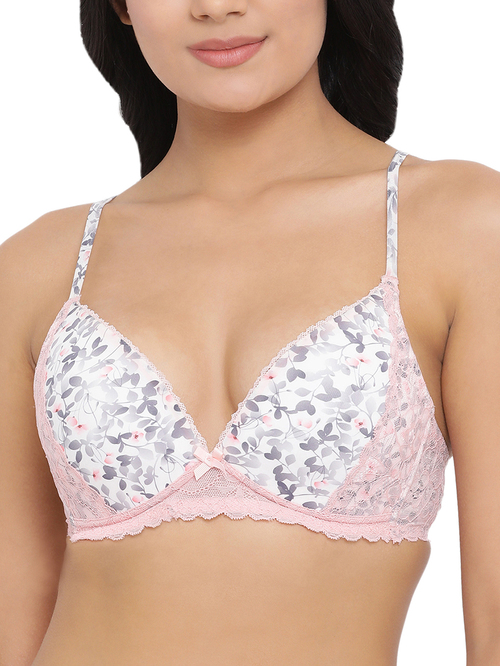 Clovia White Non Wired Padded Push Up Bra Price in India