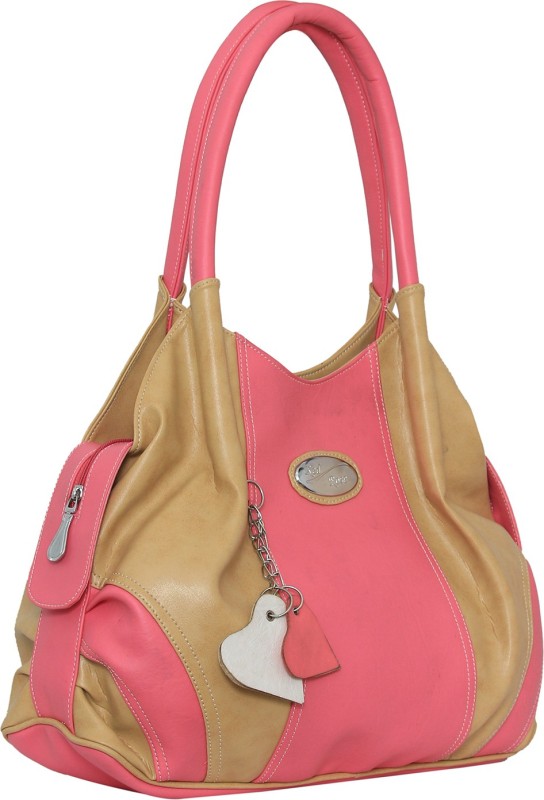 Women Pink, Beige Shoulder Bag Price in India