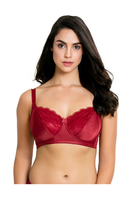 Zivame Maroon Under-Wired Padded Bra Price in India