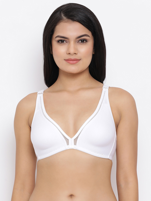 Clovia White Non Wired Non Padded T-Shirt Bra Price in India