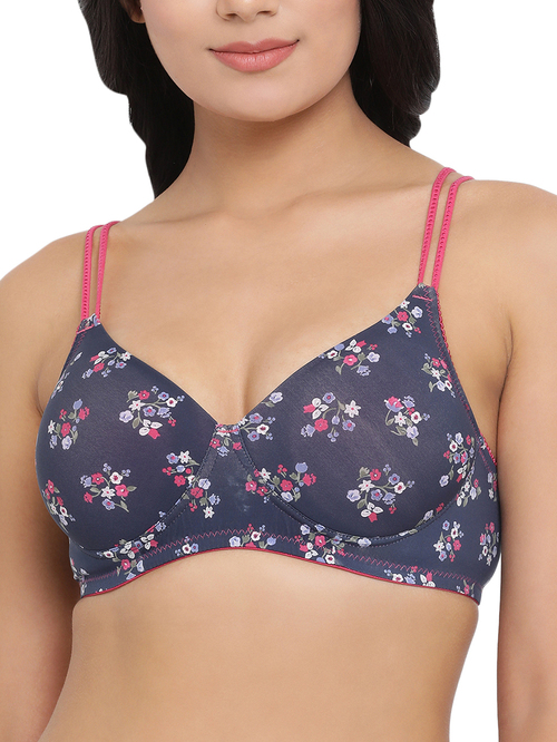 Clovia Blue Non Wired Padded T-Shirt Bra Price in India