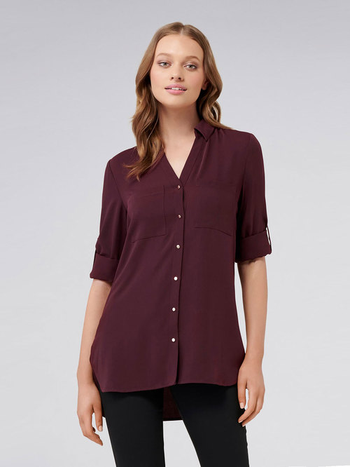 Forever New Purple Relaxed Fit Tunic Price in India