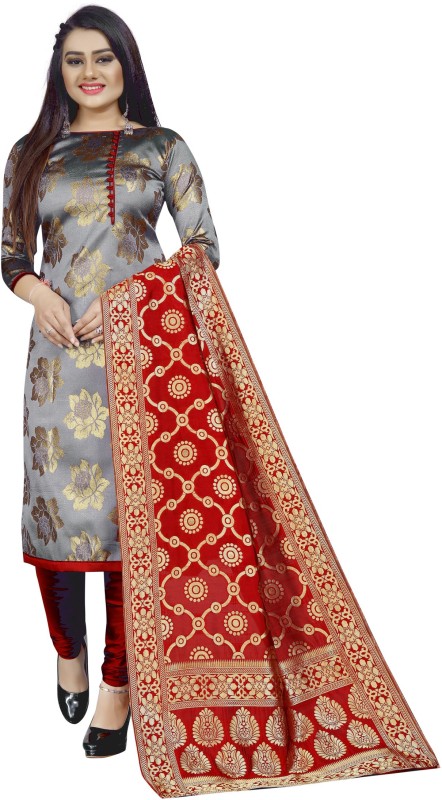 MANIKARNIKA Brocade Self Design Salwar Suit Material Price in India