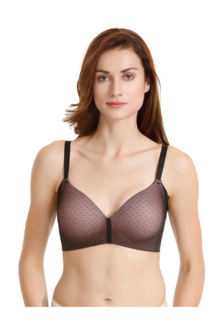 Zivame Black Non Wired Padded T-Shirt Bra Price in India