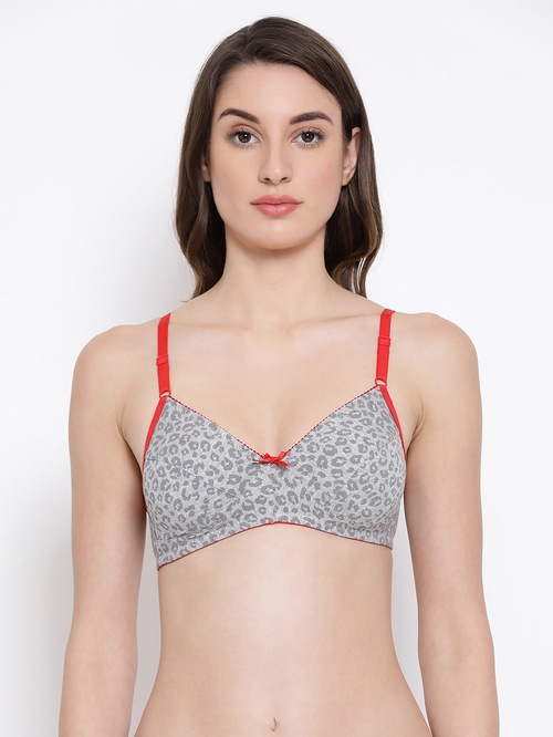 Clovia Grey Non Wired Non Padded Everyday Bra Price in India