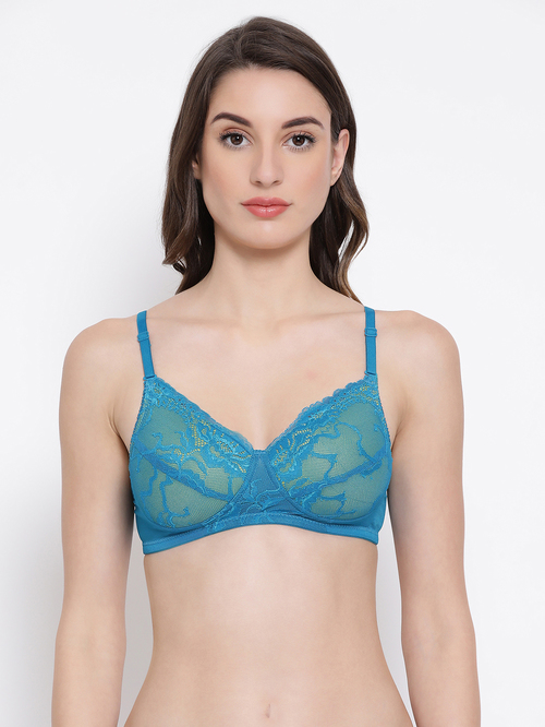 Clovia Blue Non Wired Padded Everyday Bra Price in India