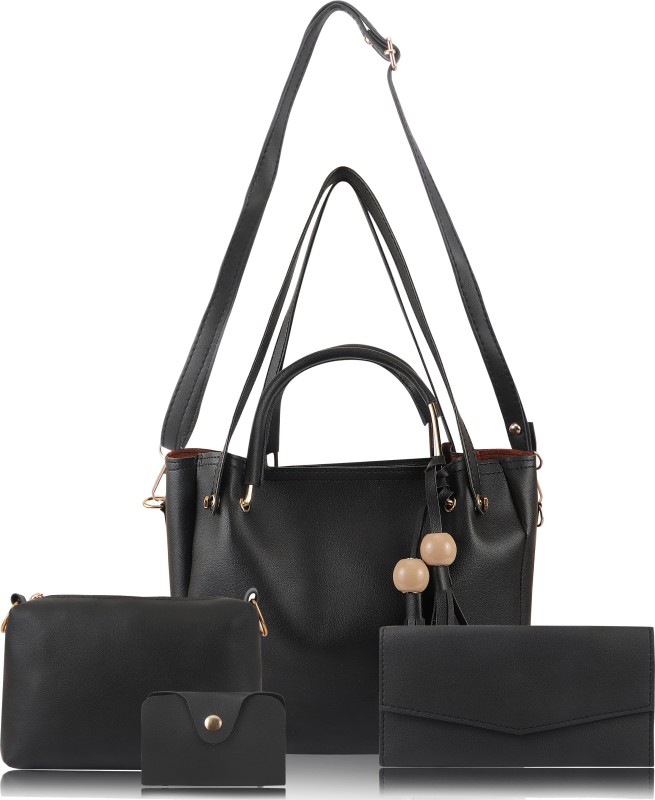 Women Black Hand-held Bag Price in India