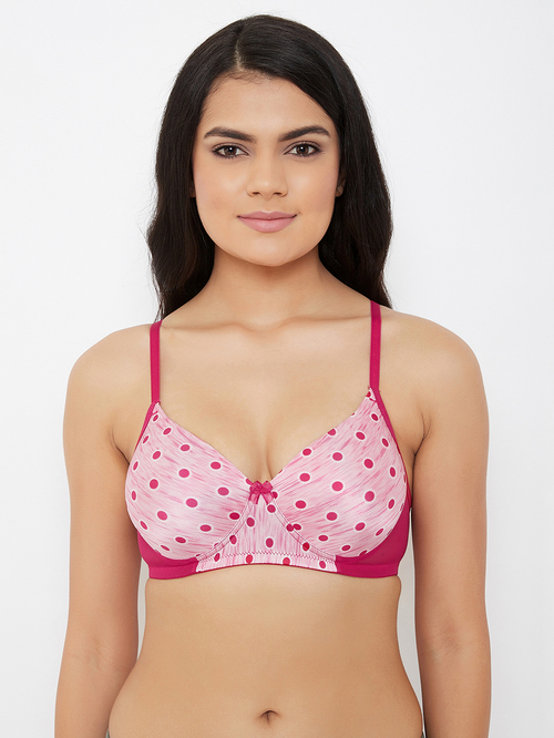 Clovia Pink Non Wired Padded T-Shirt Bra Price in India