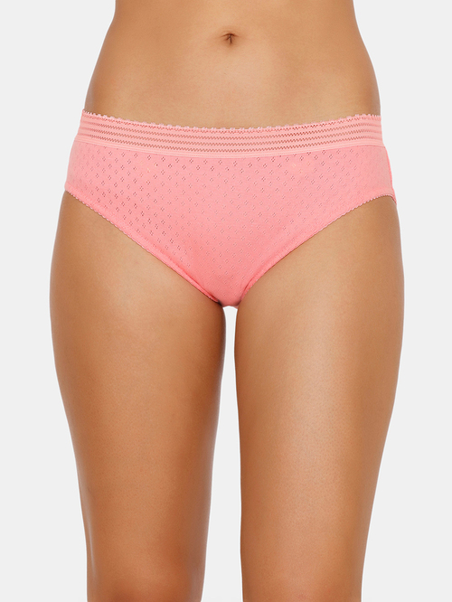 Zivame Pink Printed Hipster Panty Price in India