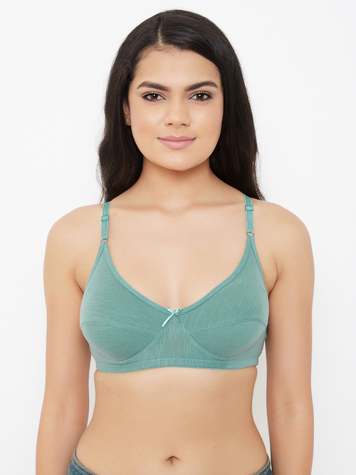 Clovia Green Non Wired Non Padded Everyday Bra Price in India