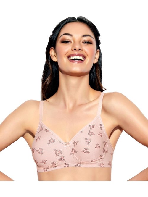 Enamor Cream Non Wired Non Padded T-Shirt Bra Price in India