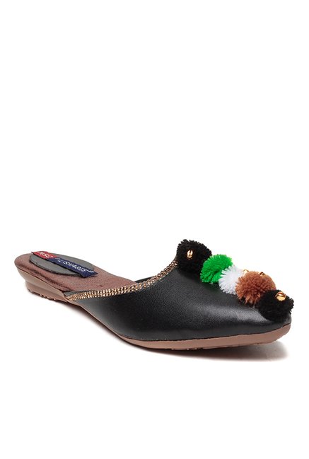 Lishabee by MSC Black Mule Shoes Price in India