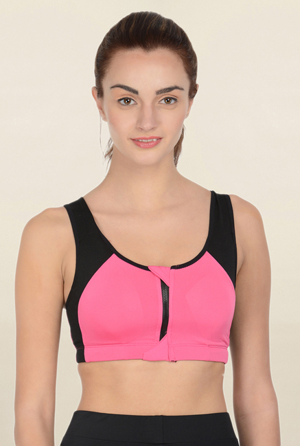 Da Intimo Pink Non Wired Padded Sports Bra Price in India