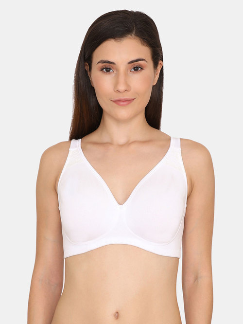 Zivame White Non Wired Non Padded Full Coverage Bra Price in India