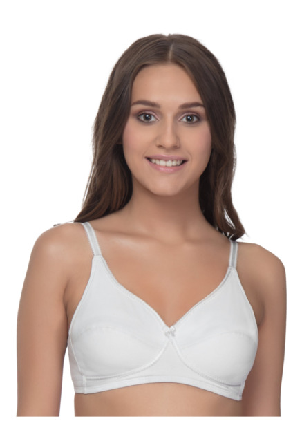 Enamor White Non Wired Non Padded T-Shirt Bra Price in India