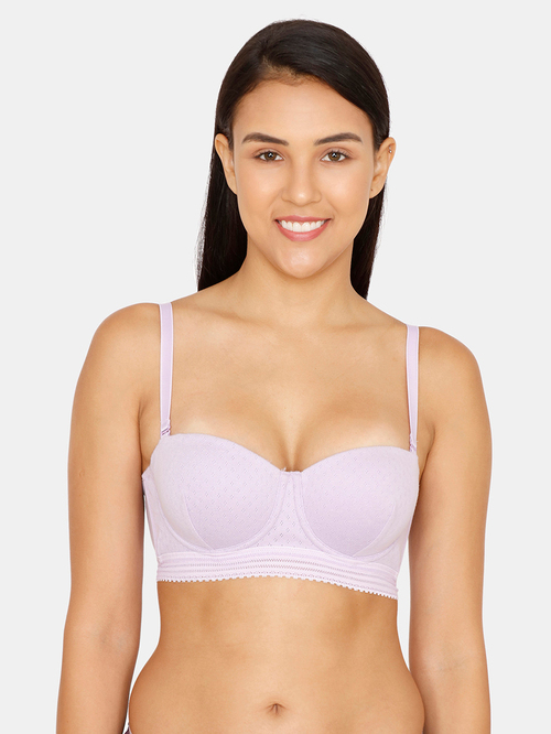 Zivame Lavender Under Wired Padded T-Shirt Bra Price in India