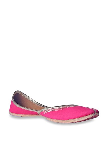 Lishabee by MSC Pink Ethnic Juttis Price in India