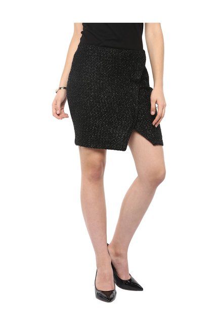 Kazo Black Wrap Skirt Price in India