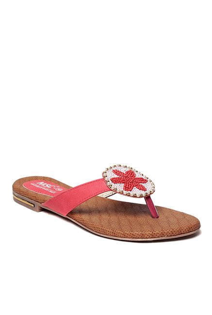 MSC Red Thong Sandals Price in India