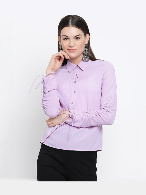 Kazo Lavender Full Sleeves Shirt Price in India
