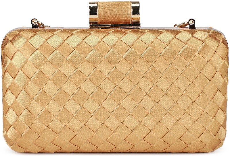 Casual Gold  Clutch Price in India