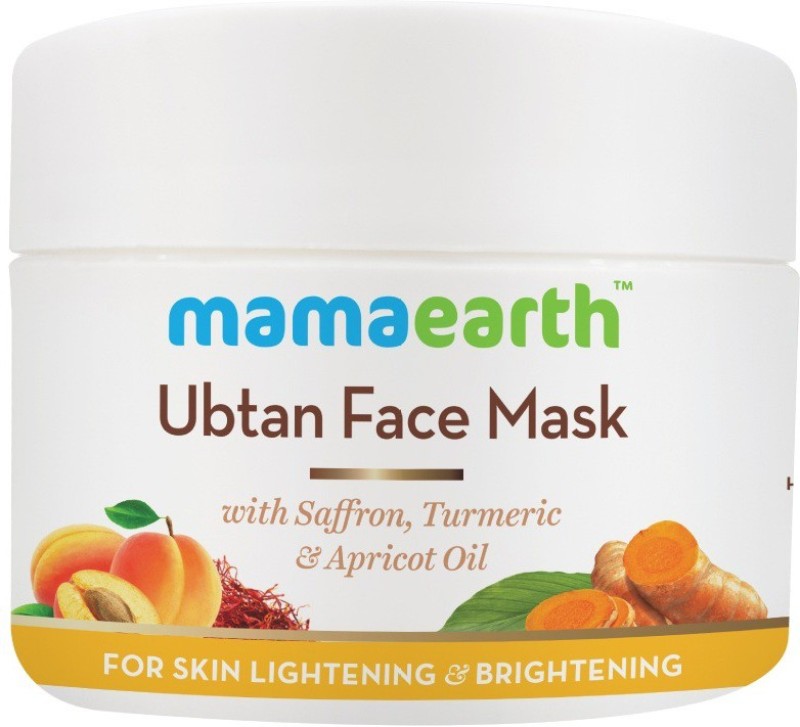 Mamaearth Ubtan Face Pack Mask with Saffron, Turmeric & Apricot Oil, 100 ml Price in India