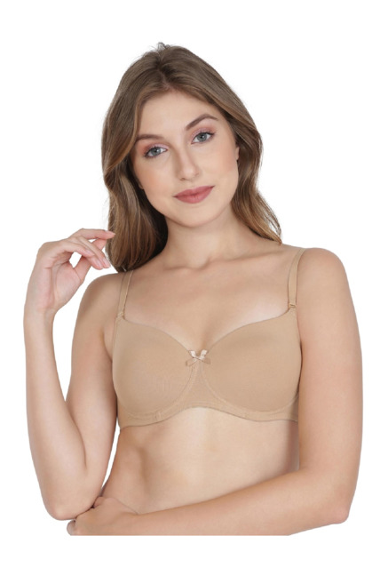 Jockey Beige Non Wired Padded T-Shirt Bra - FE23 Price in India