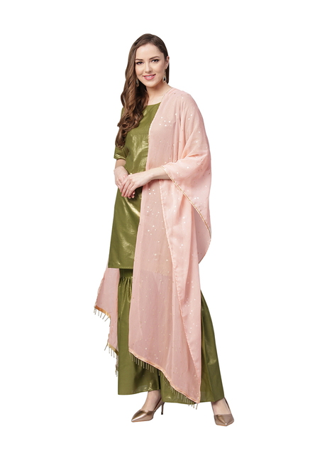 Ahalyaa Green Cotton Suit Set Price in India