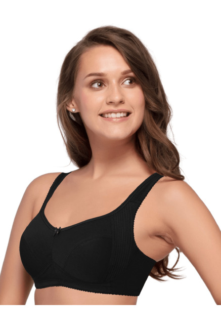 Enamor Black Non Wired Non Padded T-Shirt Bra Price in India