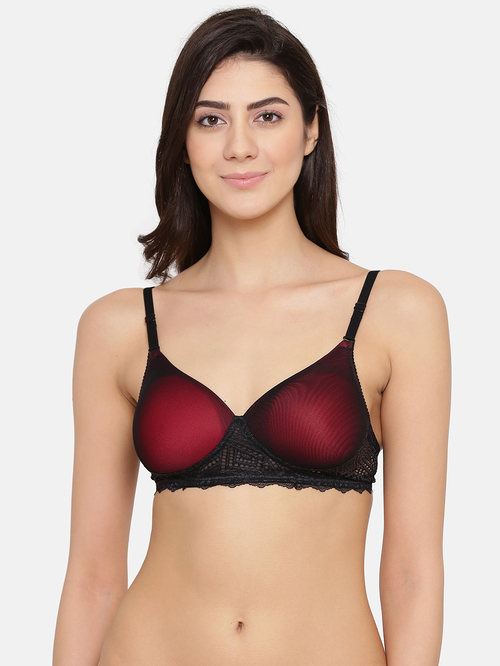 Clovia Black Non Wired Padded T-Shirt Bra Price in India