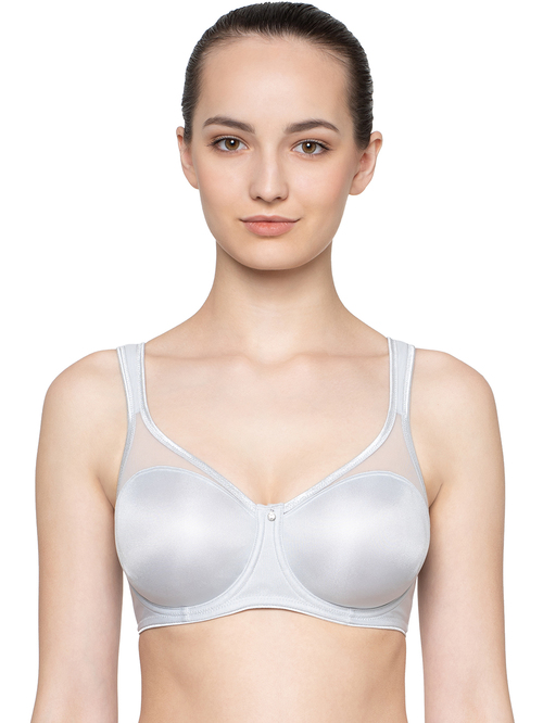 Triumph Grey Under Wired Non Padded Minimizer Bra Price in India