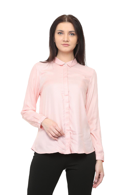 Allen Solly Pink Full Sleeves Shirt Price in India