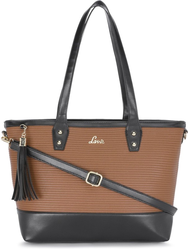 Women Black, Brown Tote Price in India