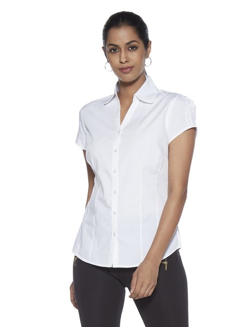 Wardrobe by Westside White Nancy Shirt Price in India